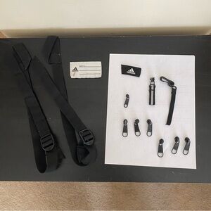 Adidas Logo Lot Black Backpack Zipper Pulls, Buckles, Replacement Accessories